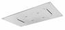 Soffione cromoterapia da incasso in acciaio inox 3 getti 4 led 700x400 con pulsantiera - Bagno Italiano