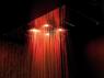 Soffione cromoterapia da incasso in acciaio inox 3 getti 4 led 700x400 con pulsantiera - Bagno Italiano