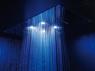 Soffione cromoterapia da incasso in acciaio inox 3 getti 4 led 700x400 con pulsantiera - Bagno Italiano