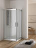 DIRK Box doccia Angolare scorrevole finitura cromo 90 cm acidato (misura 87/90-87/90 h.185) - Bagno Italiano