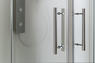 DIRK Box doccia Angolare scorrevole finitura cromo 90 cm acidato (misura 87/90-87/90 h.185) - Bagno Italiano