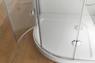 HAWA Box doccia Circolare finitura argento satinato 70-90 cm trasparente (misura 68/70-88/90 h.185 raggio 38) - Bagno Italiano