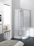 TAKO Box doccia Circolare scorrevole finitura argento satinato 90 cm trasparente (misura 88/90-88/90 h.195) - Bagno Italiano