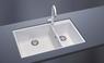 ONE 86.20ST Lavandino cucina a due vasche installazione sotto-top - Bagno Italiano