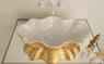 SEASTAR lavabo d'appoggio unique white&gold - Bagno Italiano