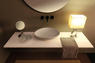 AFYA lavabo d'appoggio pitone bianco - Bagno Italiano