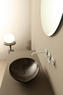 AFYA lavabo d'appoggio pitone zebra argento - Bagno Italiano