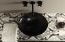 AFYA lavabo d'appoggio pitone nero - Bagno Italiano