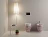 YOUNG vaso + bidet a terra nest rosso - Bagno Italiano