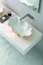 SEASTAR lavabo d'appoggio white&gold - Bagno Italiano
