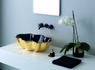 SEASTAR lavabo d'appoggio black&gold - Bagno Italiano