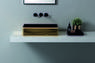 CHARME lavabo d'appoggio black&gold - Bagno Italiano