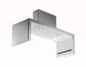 SF118A Soffione a soffitto 554x202 mm in acciaio - Bagno Italiano