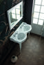 QUEEN lavabo consolle doppio bacino 120 cm. + coppia gambe QUEEN - Bagno Italiano