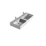 MEG PRO Lavabo sospeso doppio bacino cm 121 x 46 - Bagno Italiano