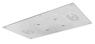 Soffione cromoterapia da incasso in acciaio inox 700x400 mm - Bagno Italiano