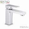 AQUArelax miscelatore CUBE rubinetto lavabo monoleva cromo - Bagno Italiano