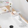 AQUArelax miscelatore CUBE rubinetto lavabo monoleva cromo - Bagno Italiano