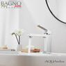 AQUArelax miscelatore CUBE rubinetto lavabo monoleva cromo - Bagno Italiano