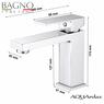 AQUArelax miscelatore CUBE rubinetto lavabo monoleva cromo - Bagno Italiano