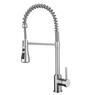  miscelatore lavello con doccia estraibile in acciaio inox finitura satinato - Bagno Italiano