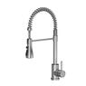 miscelatore lavello con doccia estraibile in acciaio inox finitura satinato - Bagno Italiano