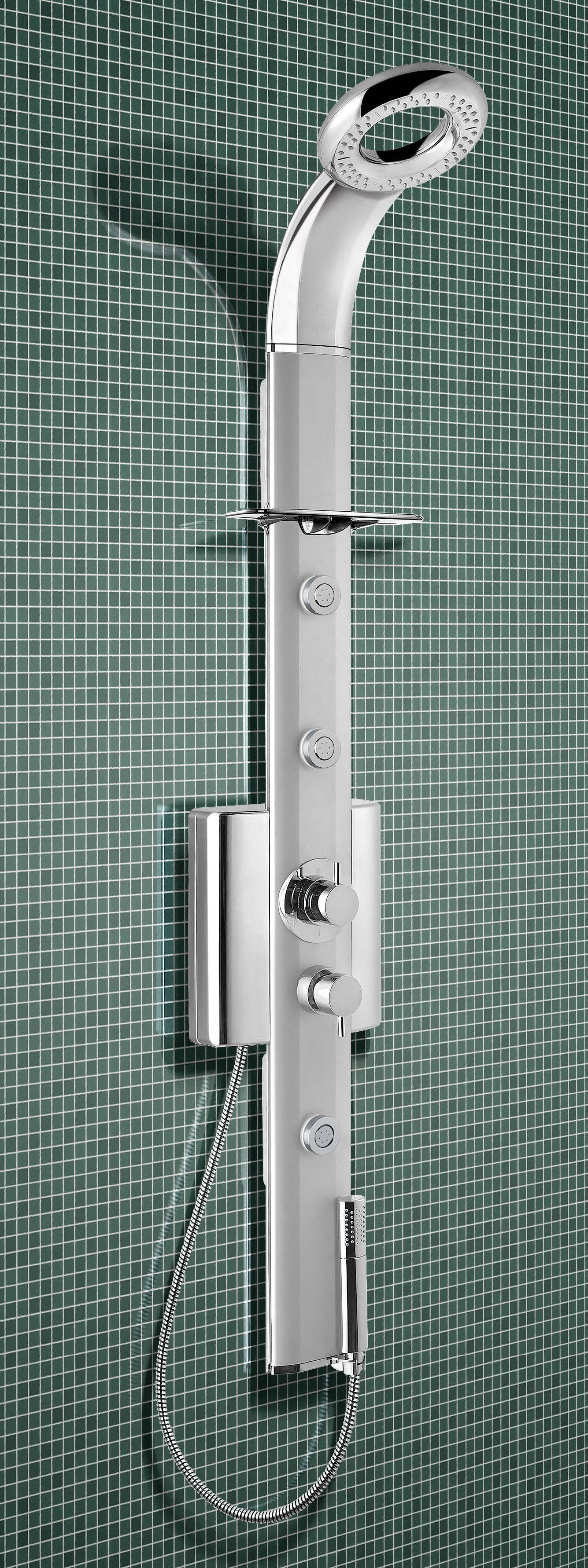 SFERA PLUS pannello doccia  in alluminio anodizzato e abs - Bagno Italiano