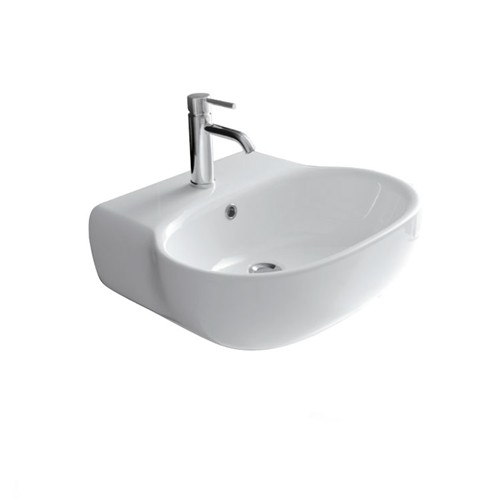 ERGO 7120 lavabo cm70x48xh18, monoforo - Bagno Italiano