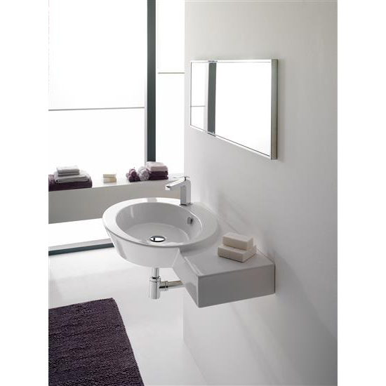 WISH lavabo da appoggio o sospeso 87x52 - Bagno Italiano