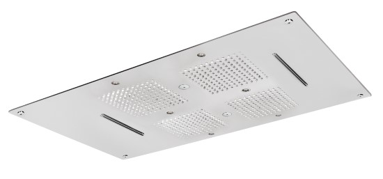 Soffione cromoterapia da incasso in acciaio inox 3 getti 6 led 850x540 - Bagno Italiano