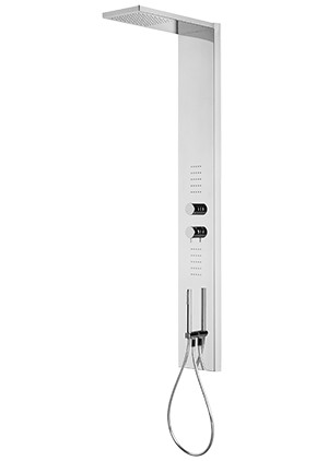 WELLNESS NS375-MIX WELLNESS Colonna doccia in acciaio con miscelatore - Bagno Italiano