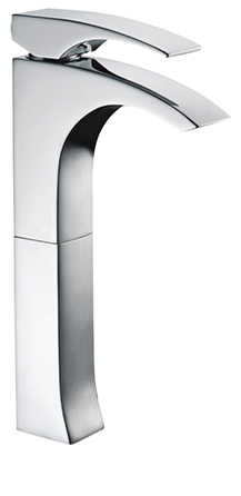 LASER Monocomando lavabo alto con piletta click-clack - Bagno Italiano