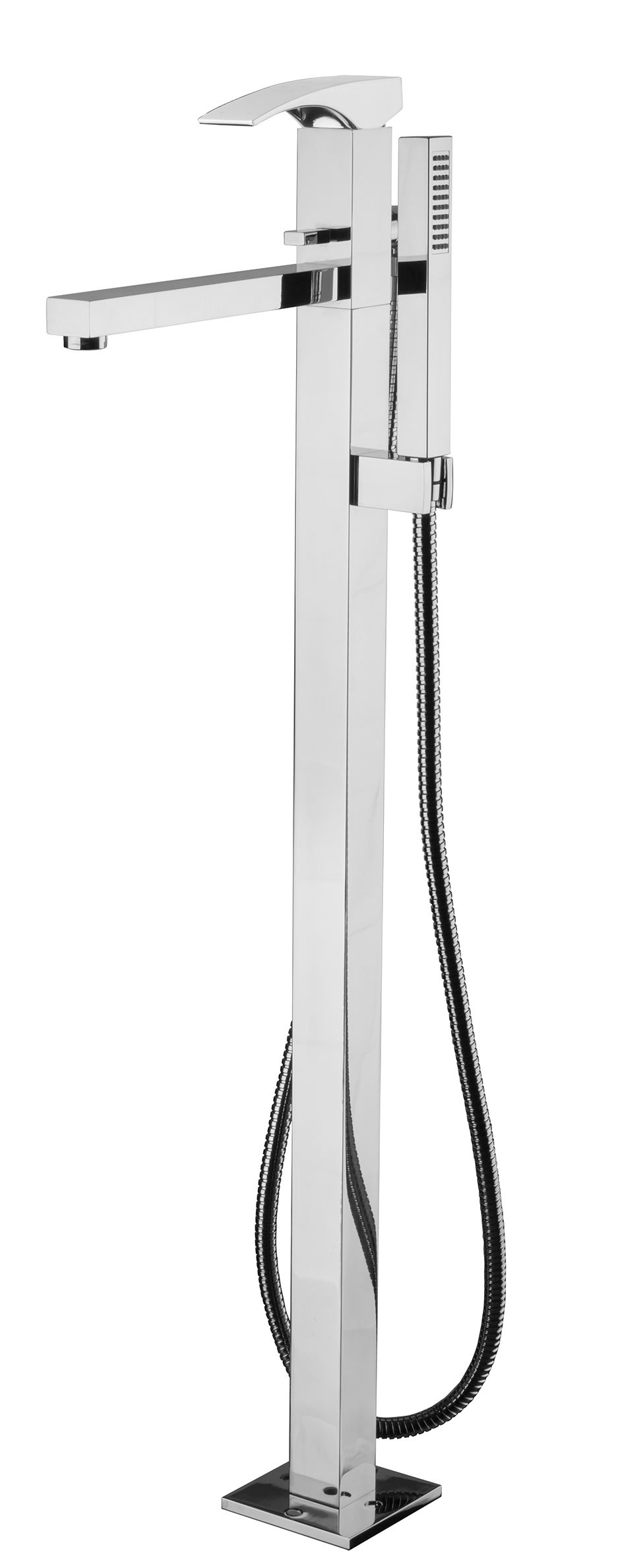 LASER Monocomando vasca a pavimento con kit doccia - Bagno Italiano