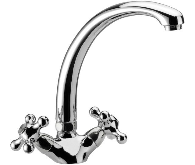 REVIVAL Monoforo lavello con bocca fusa girevole - Bagno Italiano
