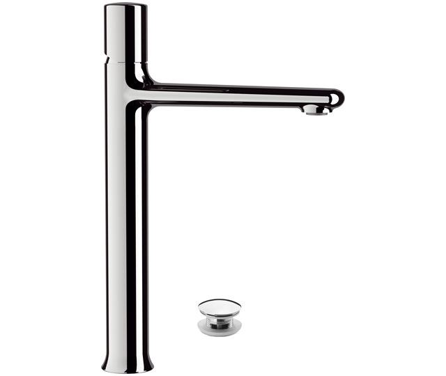 FUSION Monocomando lavabo alto con scarico click-clack - Bagno Italiano