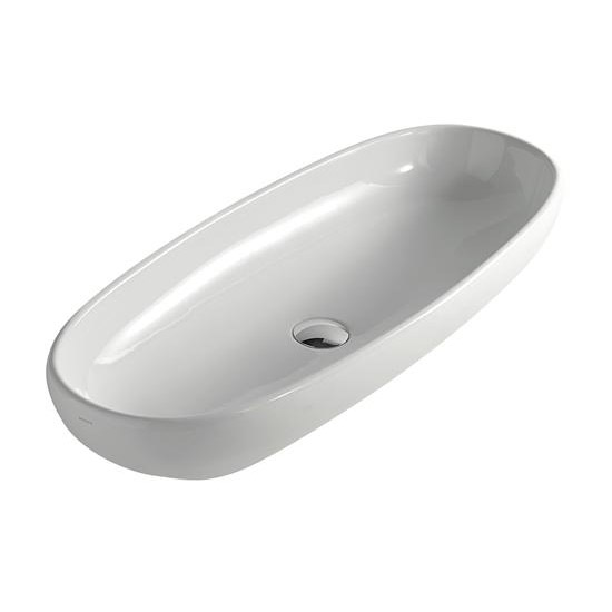 EL 1.2 lavabo cm 87 ciotola ovale da appoggio - Bagno Italiano