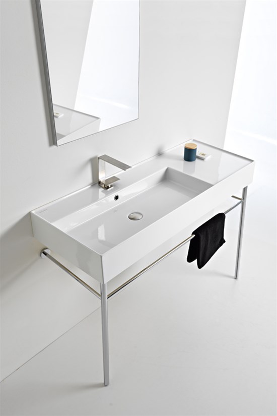 TEOREMA 2.0 120 SHELF lavabo da appoggio o sospeso - Bagno Italiano