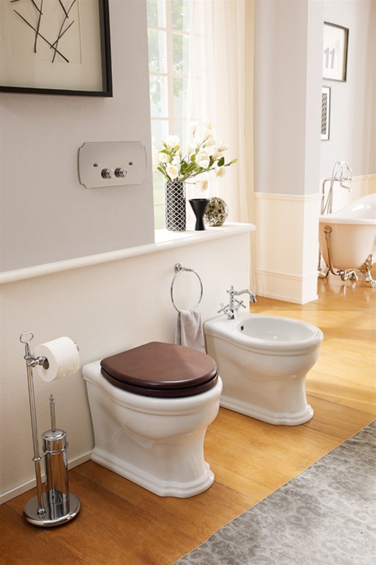 CASTELLANA vaso + bidet a terra - Bagno Italiano