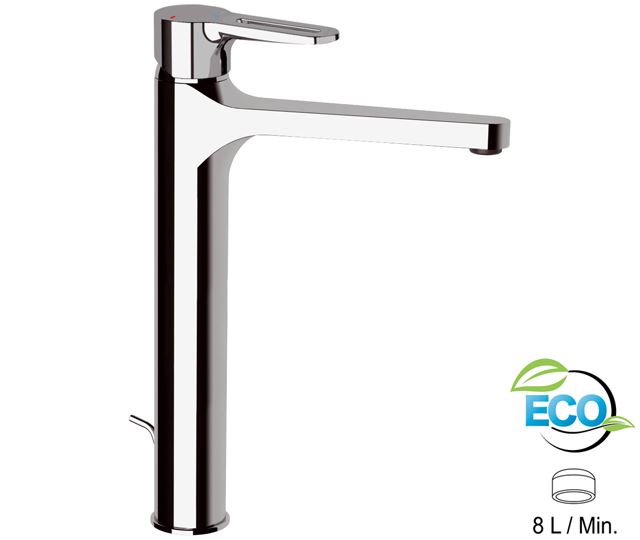 SMART ECO Miscelatore lavabo XL con scarico - Bagno Italiano