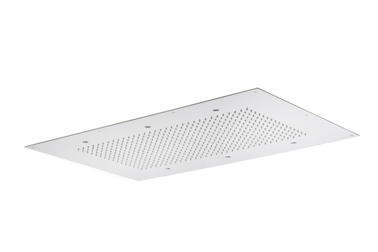 SF111B Soffione cromoterapia da incasso 850x540 mm con 6 luci LED in acciaio inox - Bagno Italiano