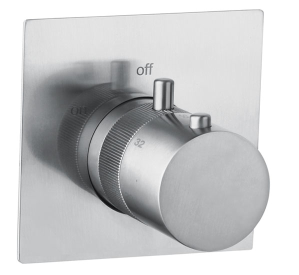 DMB Miscelatore doccia incasso termostatico inox 316L con regolatore di flusso - Bagno Italiano