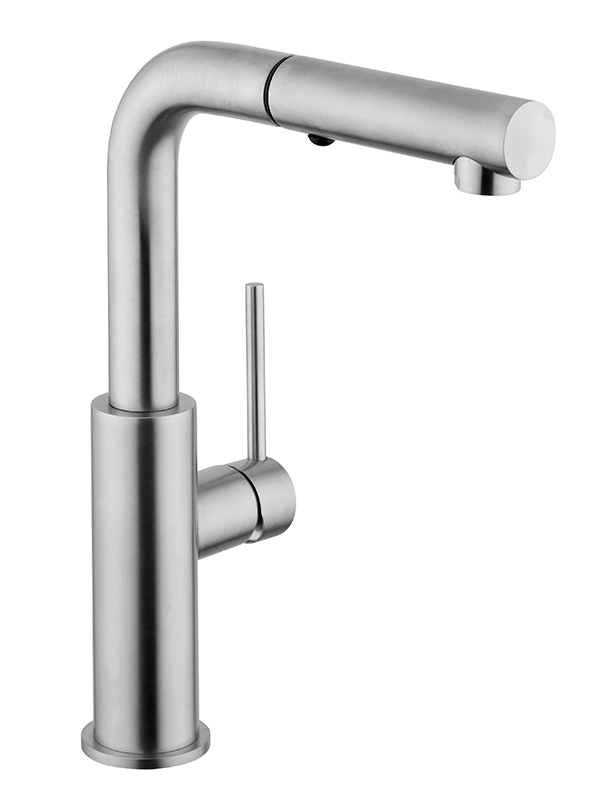 DYLAN 0010028X Miscelatore monocomando lavello inox 316L docceta estraibile - Bagno Italiano