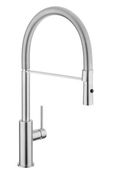 DYLAN Miscelatore monocomando lavello inox 316L bocca molla flessibile - Bagno Italiano