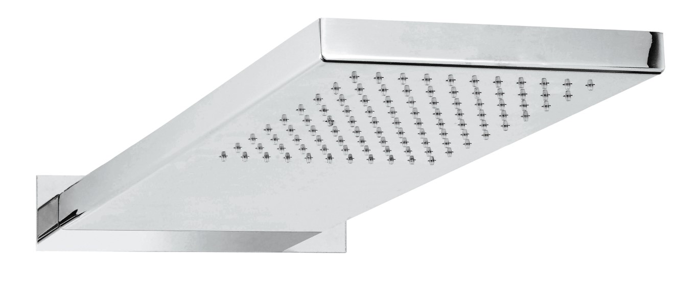 STEEL1 Soffione a muro 500x200 in acciaio inox - Bagno Italiano