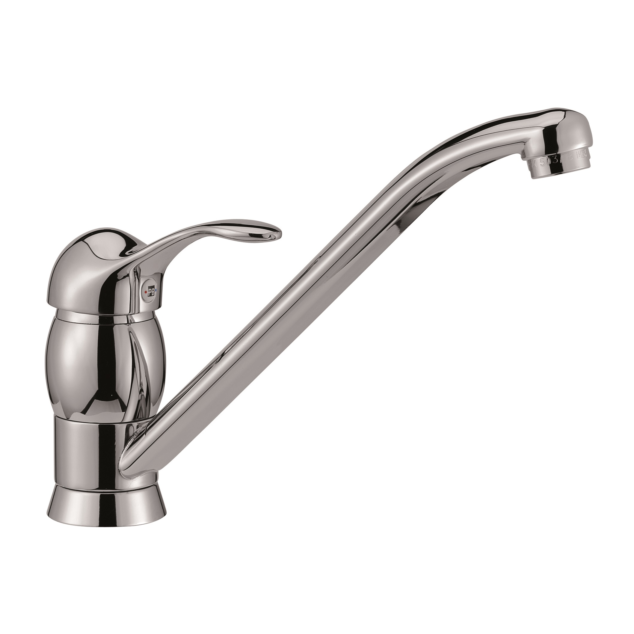  Monocomando lavello canna bassa finitura cromo - Bagno Italiano
